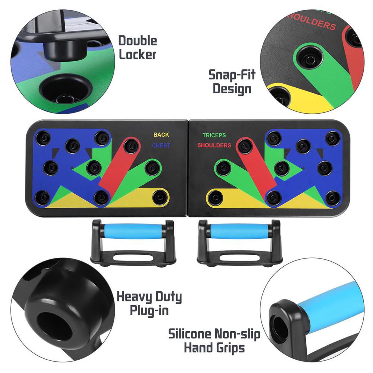 9 in 1 Push Up Board Men & Women Home Gym Body Training Equipment