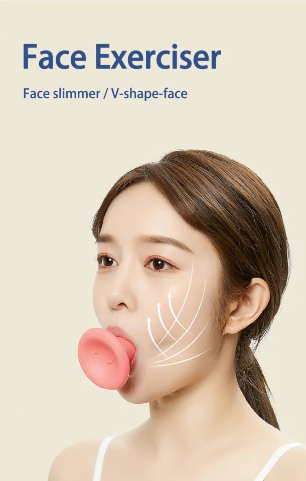 Face Exerciser, Facial Yoga Face Slimmer Silicone Slimming Face Lifter Double V Face Facial Lifter