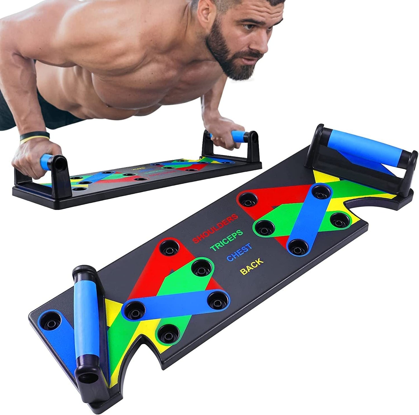 9 in 1 Push Up Board Men & Women Home Gym Body Training Equipment